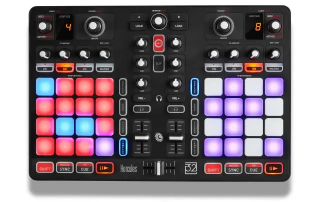 La console "P32 DJ" de Hercules ajoute des effets lumineux aux remixes