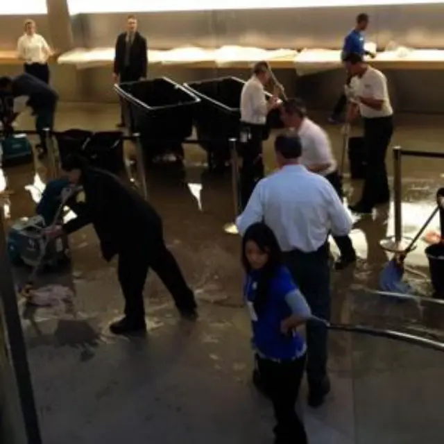 L'AppleStore de New York a les pieds dans l'eau