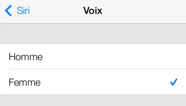 iOS 7 Beta 2 : Siri a désormais une voix de femme ou d'homme (au choix)
