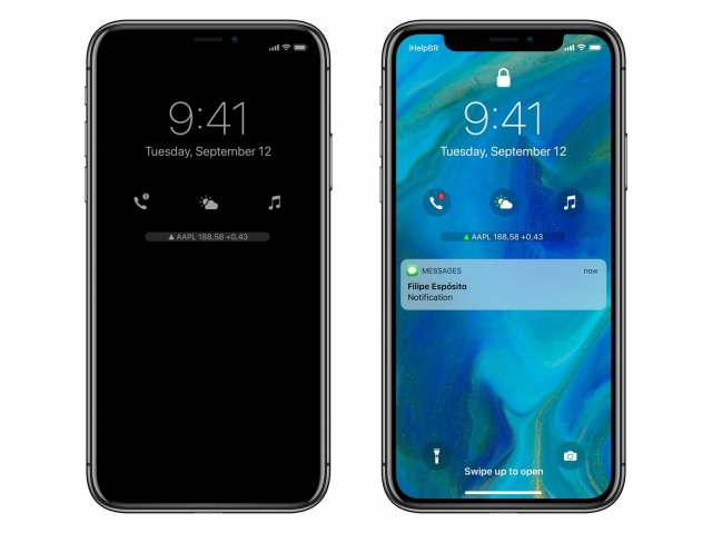 Un concept pour iOS 12 avec un mode "always-on" et des complications sur l'écran verrouillé