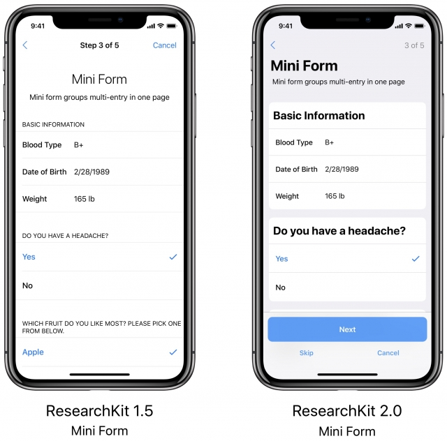 Une première mise à jour majeure pour ResearchKit