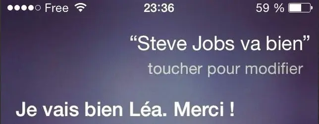 L'image du jour : pour Siri, Steve Jobs est toujours vivant