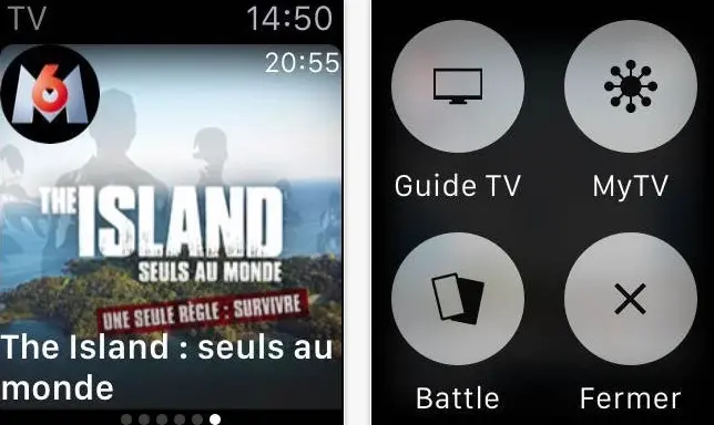 Spideo propose des recommandations de programmes TV sur l'Apple Watch