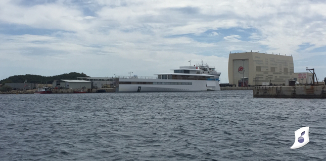 Vénus, le yacht de Steve Jobs, de passage à La Ciotat pour le week-end (photo)