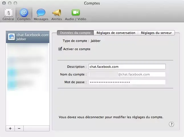 Astuce OS X : le chat Facebook dans Message