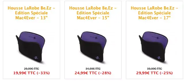 Une belle housse Mac4Ever/Be.ez pour votre MacBook (Pro, Air, Retina)