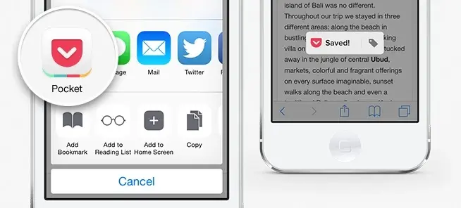 Pocket prépare l'arrivée d'iOS 8 : sauvegarde plus rapide du contenu et Handoff