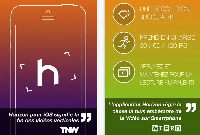 Horizon est en promo' : prendre des photos à l'horizontale et gratuitement sur iOS