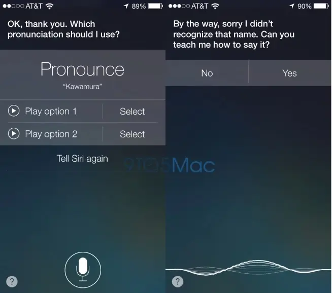 iOS 7 : quand Siri apprend à prononcer les noms