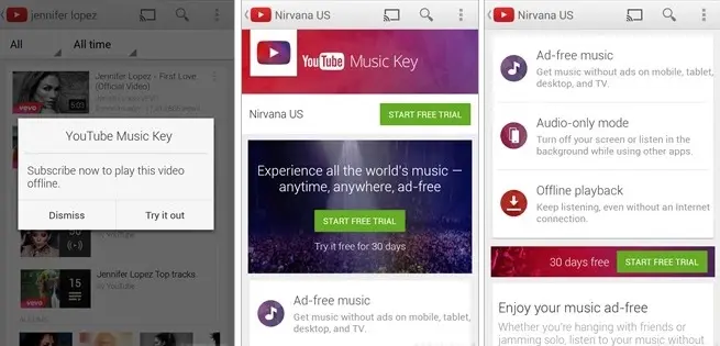 L'offre de musique en streaming sur abonnement de Youtube se précise