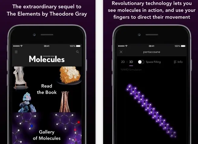 La magnifique application éducative Molecules est en promo' jusqu'à ce soir