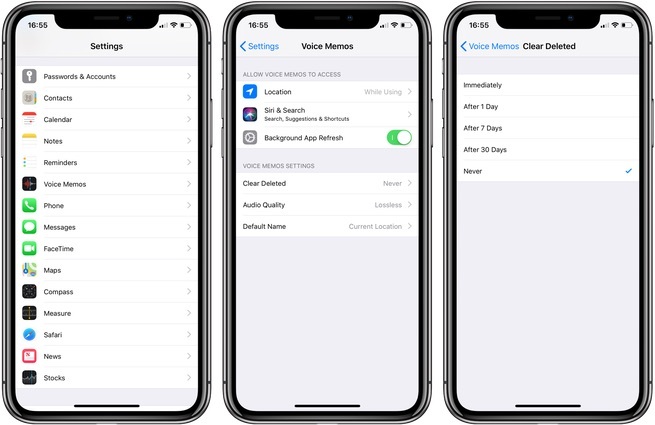 iOS 12 pourra faire le ménage automatiquement dans les mémos vocaux