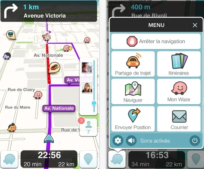 Waze récolte désormais des informations sur les points d'intérêt et les places de parking