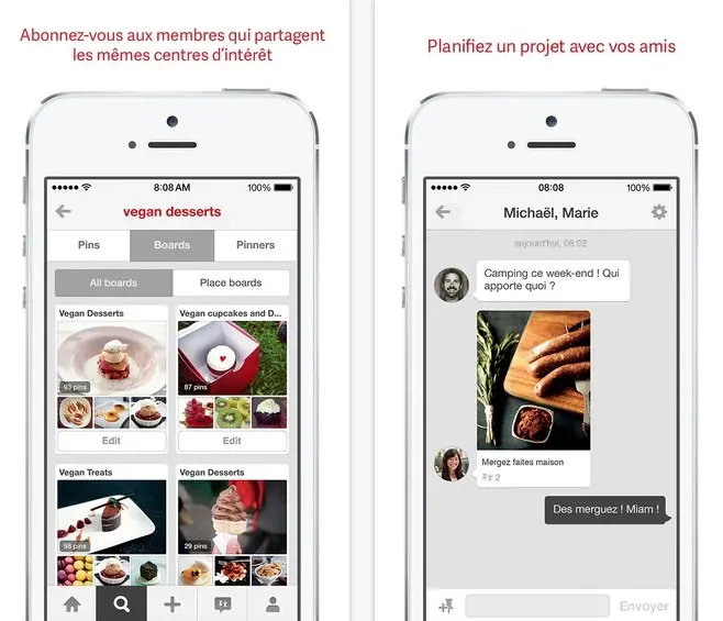 Pinterest se lance dans la bataille de la messagerie