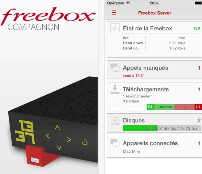 L'application Freebox Compagnon passe en version 3.0.1