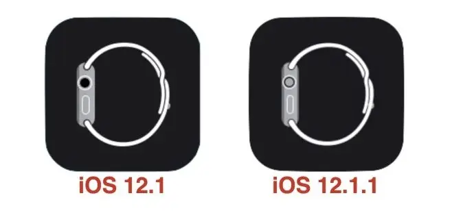 iOS 12.1.1 met à jour l'icône de l'App Watch