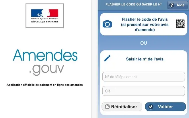 Payer son amende en ligne, il y a une application pour ça