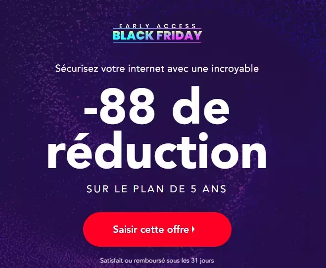 BlackFriday avant l'heure : PureVPN avec 98% de réduction à 0,97€/mois !