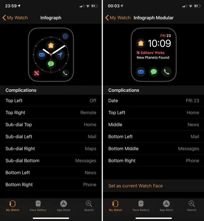 watchOS 5.1.1 divulgue des complications inédites