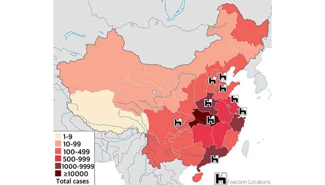 Foxconn relancerait 50% de sa production fin février