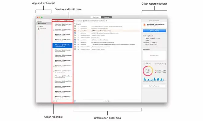 Les rapports de bug intégrés à la nouvelle bêta de Xcode 6.3