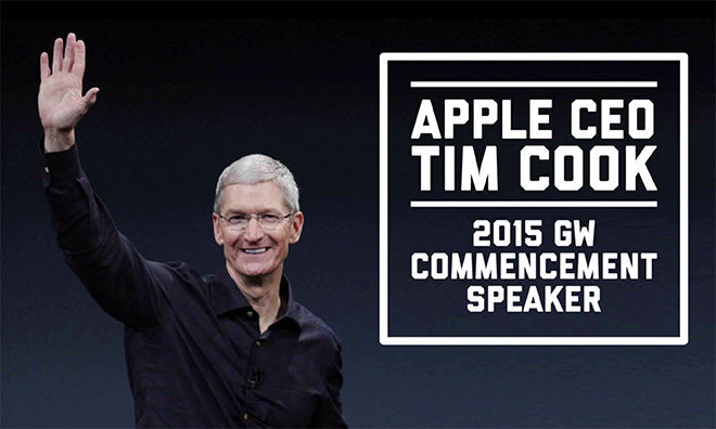 Diplômes : Tim Cook prononcera le discours d'ouverture de l'université George Washington