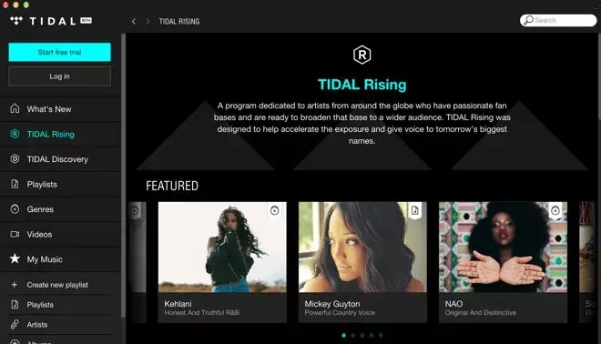 TIDAL débarque en bêta sur Mac