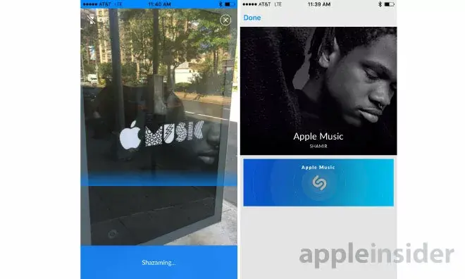 De nouvelles affiches pour Apple Music à "shazamer"