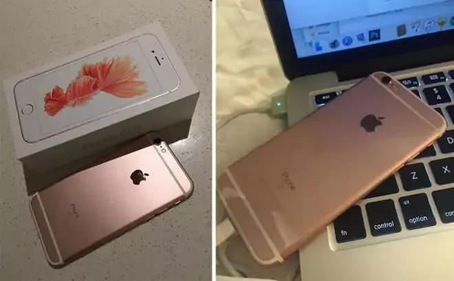 Une cliente chanceuse a déjà reçu son iPhone 6s or rose !