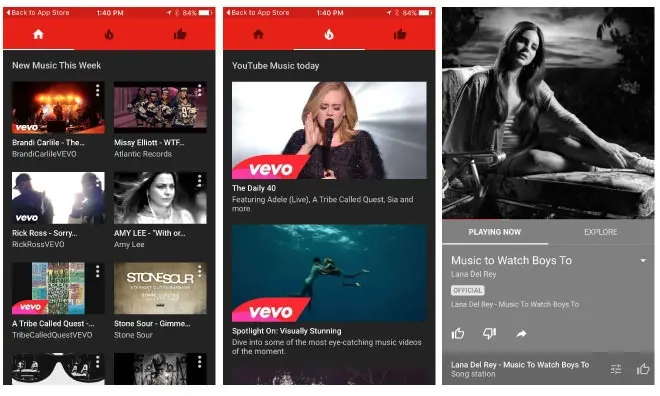 Google lance une nouvelle application YouTube Music sur iOS