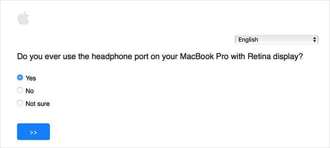 Apple interroge ses clients sur l'utilité d'une prise casque sur les MacBook Pro