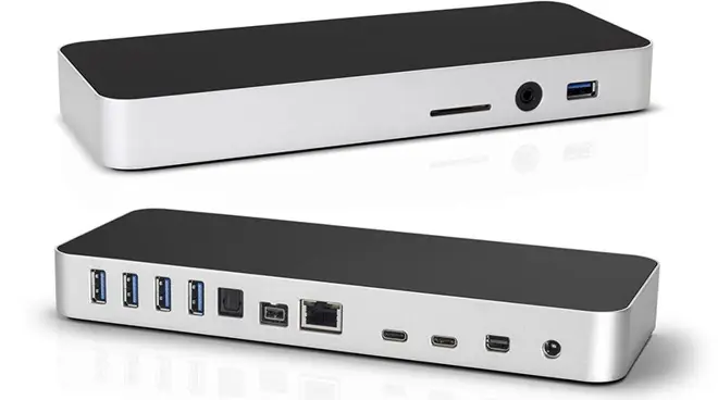 OWC présente un dock Thunderbolt 3 avec lecteur SD en façade et sortie audio optique