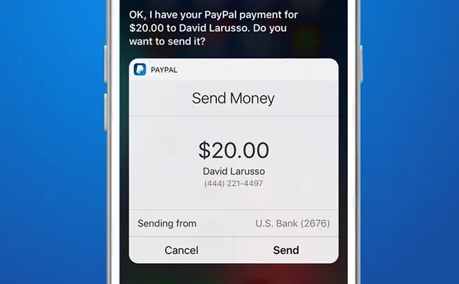 Paypal devient compatible avec Siri sur iOS 10