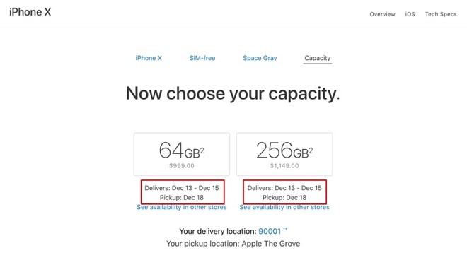 iPhone X : 1 à 3 jours d'attente dans l'Apple Store