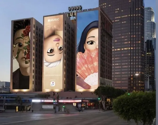 L’image du soir : Apple crée des panneaux publicitaires Memojis pour les Grammy Awards