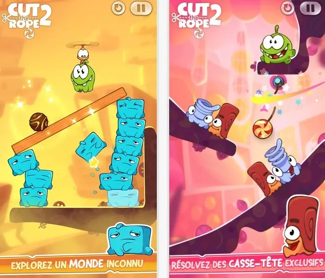 Cut the Rope 2 est en promotion sur l'App Store