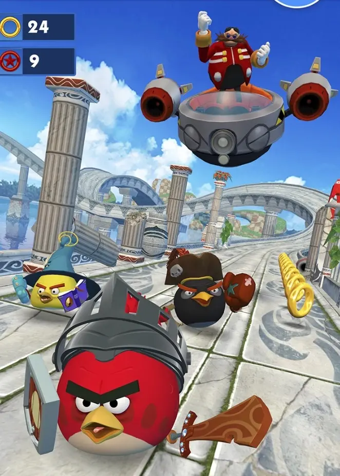 Angry Birds débarque dans Sonic Dash pour fêter les 100 millions de téléchargements