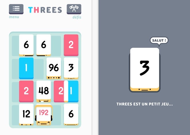 Threes! Le meilleur jeu de l'année 2014 est en super promo sur l'App Store