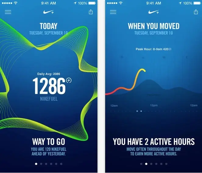 Nike+ Move, l'app de Nike pour l'iPhone 5S et son M7 de sortie aux USA