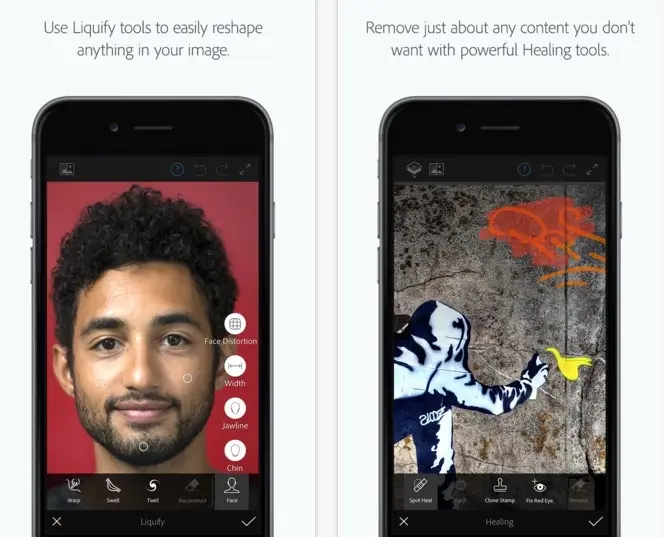 Adobe lance Photoshop Fix et Capture CC sur l'App Store