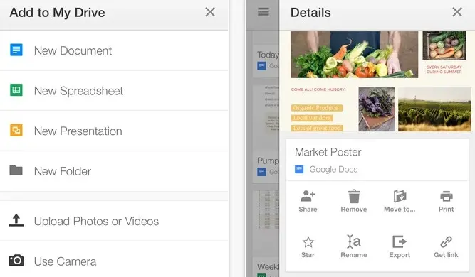 Google Drive passe en version 3.4 et facilite l'import de fichiers