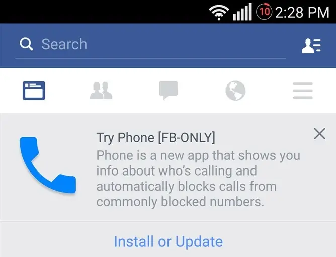 Une application "Téléphone" en préparation chez Facebook ?