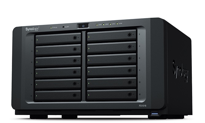 FlashStation FS1018 : le nouveau NAS de Synology peut accueillir 12 SSD