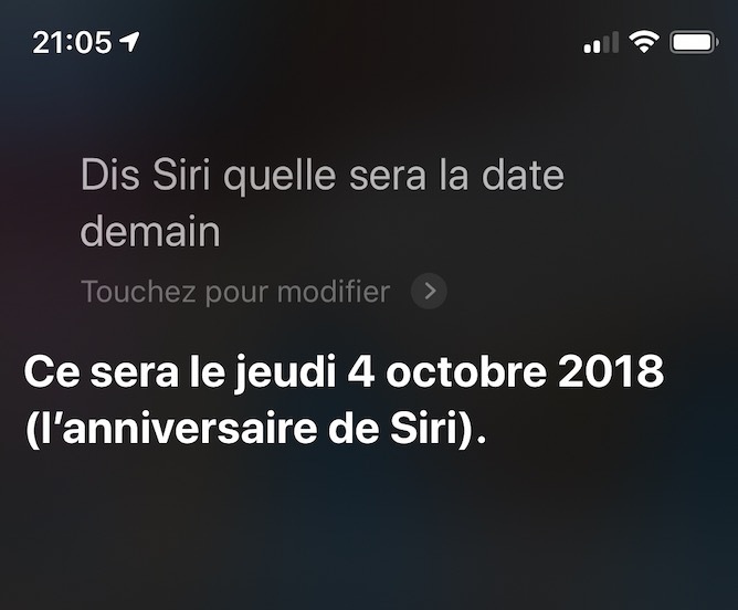 L'image du soir : Siri aura 7 ans demain !