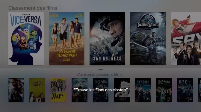 Apple TV : avant de voir de nouveaux horizons, Siri doit savoir reconnaitre le nom des acteurs