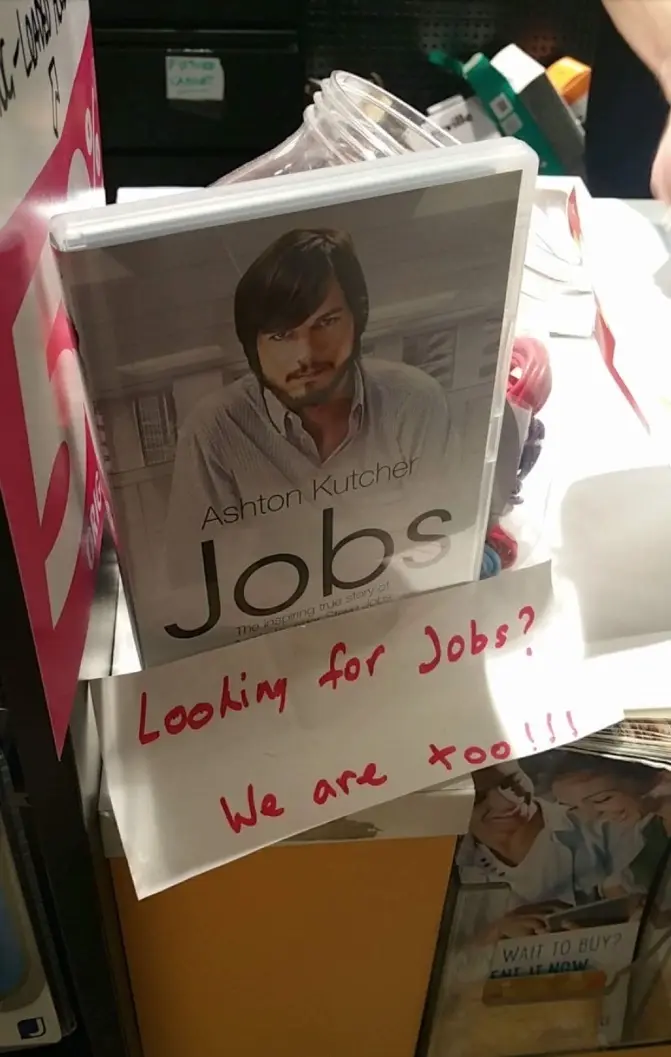 L'image du jour : eux aussi cherchent des "Jobs"