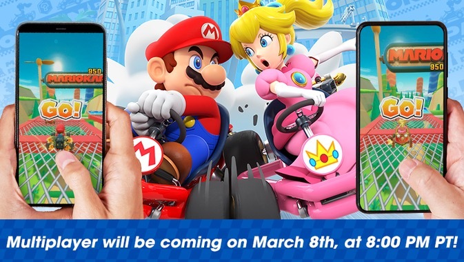 Mario Kart Tour fera déraper le mode multijoueur en version finale le 8 mars