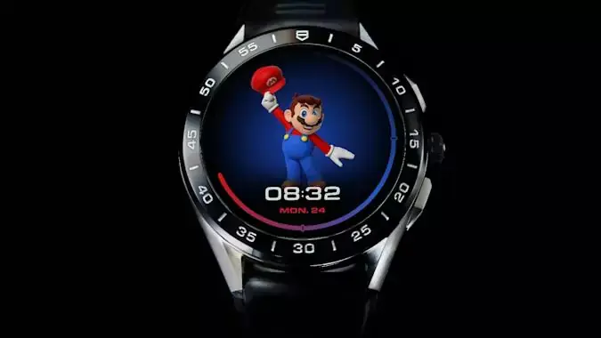 Une édition limitée TAG Heuer Super Mario sous Wear OS à 2 150$