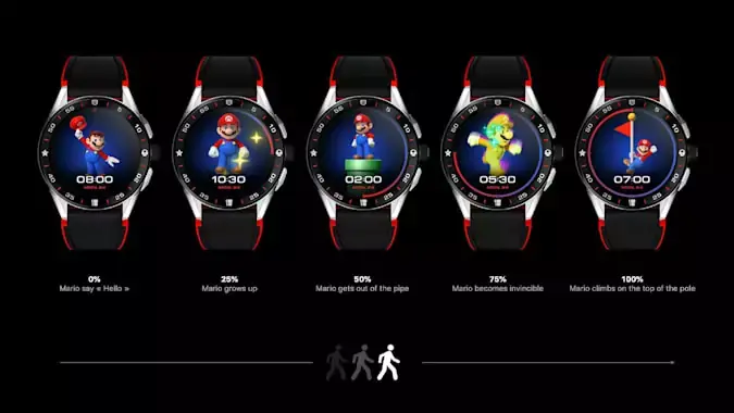 Une édition limitée TAG Heuer Super Mario sous Wear OS à 2 150$