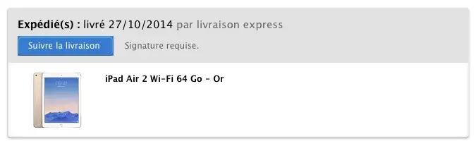 Les iPad Air 2 ont été expédiés !